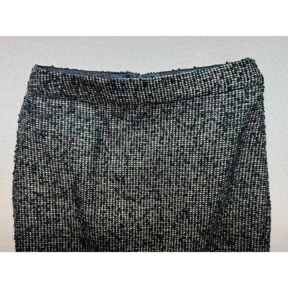 J.Crew Women's Notte Boucle Tweed Straight & Pencil Skirt Size 00 Black White - Picture 4 of 11